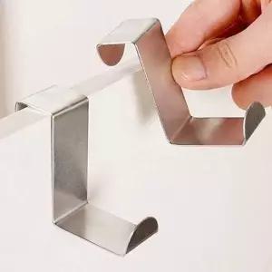 고품질 스테인리스 도어 훅 문걸이형 옷걸이 행거 후크 고리 (WFK9EUN)