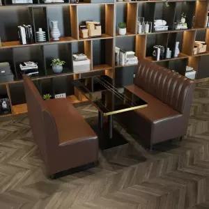 카페 소파 벽면 업소용 쇼파 레트로 레스토랑 붙박이의자 공간 환경 등받이 휴식 음식점