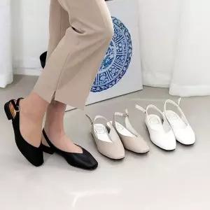 3cm 오픈슈즈 미들힐 123795 슬링백 WFH76LX