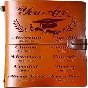 하이피나우 2025 졸업 선물 그녀 그 가죽 여행 저널 140페이지 재미있는 대학 간호사 박사 여성 남성 석사