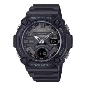 Casio AEQ120W-1BV, Telememo 30 시계 [세금포함] [정품], 100M, 3 경보s, 크로노그랩, World 시간 명품시