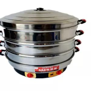 대용량 업소용 전기찜기 스텐 대형 만두찜기 47CM