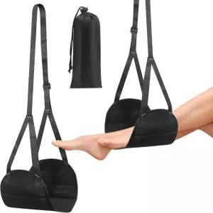 WoshilaoDS 비행기 풋레스트에어플레인 풋레스트 휴대용 여행용 풋 해먹 액세서리 조절 가능한 플라잉