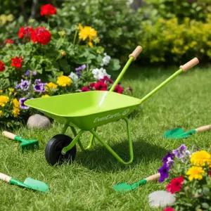에버어쓰 어린이 손수레 리어카 구르마 농촌체험 구루마 카트 원예용 텃밭가꾸기 외발 농기구