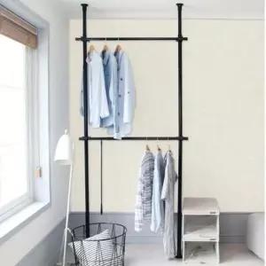 천장 기둥식 행거 2단 38파이 인테리어 견고한 헹거 W9A0E06