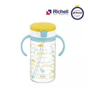 [리첼]릿첼 AQ 빨대컵 320ml 옐로우