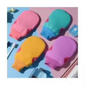 바디때타월 목욕용품 각질관리타올 장갑타월 극세사 벙어리때장갑 때타올 프리미엄 밴딩 추천 샤워장갑 때