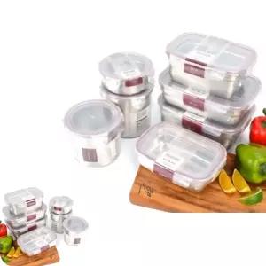 포에코 밀폐용기 김치통 보관통 플라스틱반찬통 4호 냉장고 스텐락 찬기 원형