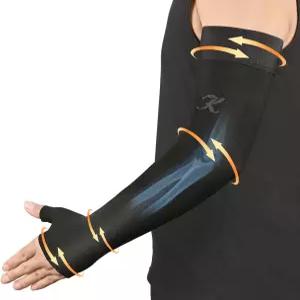 여성용 건틀렛이 있는 KEKING 림프부종 압박 팔 슬리브 20-30mmHg 졸업 브레이스 를 위한 전체 지지 관절염