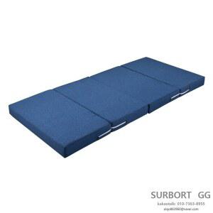 원룸 4단 접이식 10cm 매트리스 기숙사 5mx2m 1인 1 두께 삼중 접이식토퍼