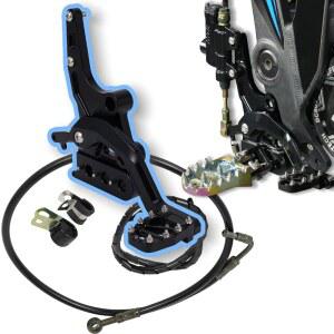 창청 더트 바이크 풋 페달 레버 키트 알루미늄 CNC, 탈라리아 스팅 MX3 MX4 전기 블랙