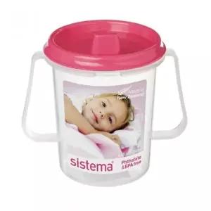 유아컵 뉴질랜드 시스테마 유아 핸디 스파우트컵 250ml (핑크) 유아물컵