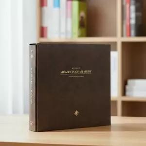 바인더 4R 대용량 리필 접착식 앨범 45매 아기 포토북