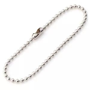 열쇠고리 DIY 볼체인 끈 실버 키링 줄 10P M12670 실버볼체인 실버구슬줄