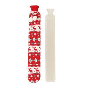 2L 뜨거운 물 병 따뜻한 손 겨울 순수 천연 고무 아늑한  커버 가방