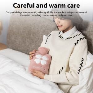 1pc 뜨거운 물 병 500ml 채워진 겨울 PVC 두꺼운 휴대용 따뜻한 학생 손 플러시 미니 온수 가방