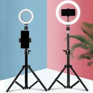 핸드폰 카메라 미니 삼각대 스마트폰 거치대 3단 개인방송 비접촉 2.1m 2m10