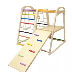 조합놀이대 원목 클라이밍 감각 놀이대 조합 카페