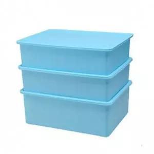 (옵션 블루3종)속옷 정리함 옷정리 양말 리빙 박스 보관함 블루 3종