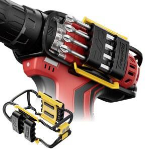 무선 드릴 및 드라이버를 위한 GRENPRO 유니버설 핏 마그네틱 비트 홀더, 8비트 스토리지, 왼쪽/오른쪽 마운트, 안전 벨트 클립 부착, 밀워키, 드왈트, 리지드, 마키타,