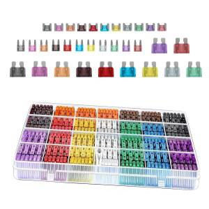 [미국배송] 페리안 300PCS 자동차 퓨즈 구색 키트 마이크로 & 미니 스탠다드 블레이드 자동차 세단 보트 RV용 범용 교체용 퓨즈(2A / 3A 5A 7.5A 10A 15A 20A 25A 30A 35A 40A)