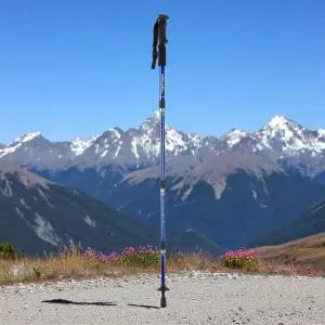 고품질 원마운트 4단 길이조절 등산스틱 110cm 블루 트레킹폴 (WFKDVN3)