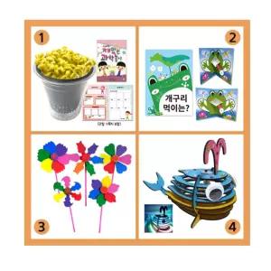 초등생 콩나물키우기 바람개비 고래만들기 어린이만들기세트 미래교육 관찰