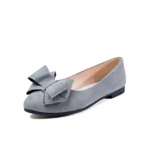 스웨이드 리본 플랫슈즈 여성구두 낮은굽구두 신발 비올때신발