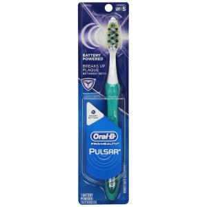 Oral-B Pro-Health Pulsar 배터리 전원 칫솔, 부드러움, 색상은 다를 수 있음, 1개입