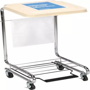 맥케슨 햄퍼 스탠드 스텝온 풋 페달 및 셀프 클로징 뚜껑 세탁실 수납 3033갤런 용량 1카운트