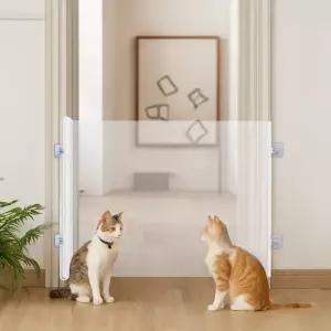 강아지 울타리 펜스 베란다 방묘문 애견 펫도어 가림막 2컬러도어 묘창 고양이충망 도어 안전 고양이 팬스