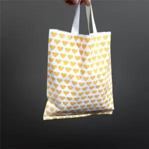 감성 하트 PE 손잡이 쇼핑봉투 30X38cm 옆8cm 50매백 팬시 비닐백 옷봉투