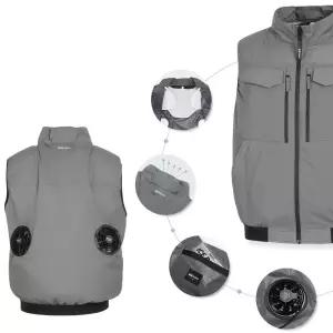 여름용 K2 Safety 선풍기 에어 아이스 작업조끼 여름베스트 에어조끼 추천