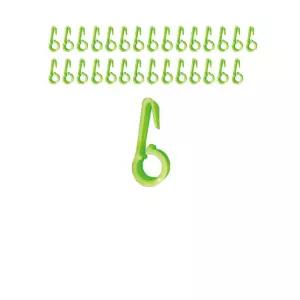 안전모 착용시 보안경을 고정하는 형광 클립 X 30개입 고글 근로자용품 산업 현장 생산 건설