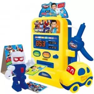 헬로카봇 말하는 주유소 멜로디완구 혼합색상 cb-1205 자동차 미니카 로봇 극