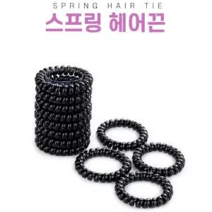 헤어 헤어 밴드 머리끈 머리끈 머리끈 스프링 세트 끈 끈 고무 전화선 100개입 자국없는 한머리끈