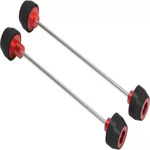 NICECNC 프론트 리어 액슬 슬라이더 포크 프로텍터 가드 세트 혼다 XR650L 19932024 알루미늄 더트