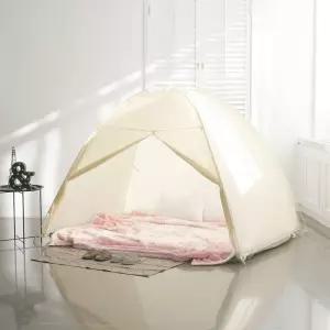따시방 원터치 난방 방풍 텐트 중 2인 퀸텐트 방한 침대용 겨울용 실내 위풍차단 우풍 용텐트 비절약