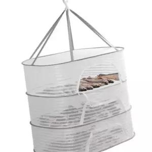 벌레막이메쉬망 다기능 밀폐식 건조 중형 3단생선건조대 말리는 캠핑설거지 캠핑건 생선건