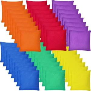 48개 빈백 나일론 콘홀 컬러풀 던지기 야외용 미니 카니발 장난감 게임2.5 u201D x 2.5