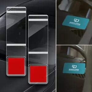 자동차 앞유리창 차량용 명함꽂이홀더 2개 주택가 대형트럭 업무차량 화물차 승용차