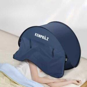 수면텐트 침대 암막 실내 1인용 기숙사 방풍 차단 접이식 1 그늘막 남색 망사없음 대형 텐트 커튼