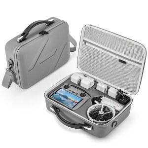 드론 호환DJI 플립 플라이 모어 콤보, 휴대용 PU 가죽 숄더백으로 RC2/RC-N3 리모컨/7개의 오리지널 배터리/충전 허브/65W 충전기/드론 액세서리를 정리할 수 있는 STARTRC 사진 케이스