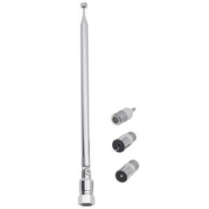 [미국배송] FDXGYH FM 망원 안테나 실내 50옴 F 타입 남성 플러그 커넥터 TV AM 라디오 HIFI AV 스테레오 수신기용 3PCS 어댑터 포함