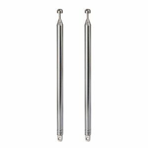 [미국배송] 빙푸 7 섹션 텔레스코픽 74CM AM FM 안테나 휴대용 라디오 교체(2팩) 실내 홈 스테레오 수신기 AV 오디오 비디오 시어터 TV 튜너와 호환됨