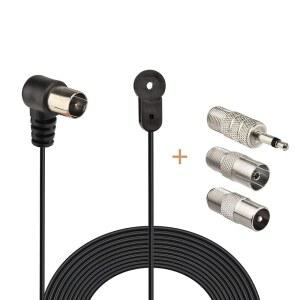 [미국배송] 파이오니어 온쿄 야마하 마란츠 보스 웨이브 음악 시스템 실내 디지털 HD 라디오 FM 블루투스 스테레오 수신기 AV 오디오 비디오 홈 시어터 수신기용 빙푸 안테나 75옴