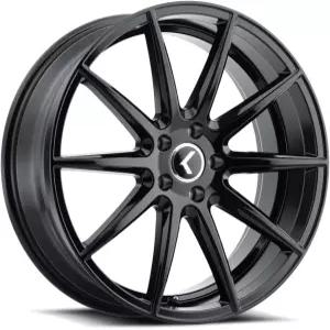 KRAZE KR193 투리스모 블랙 휠 광택(17 x 8.인치 /5 114mm 오프셋 38mm)