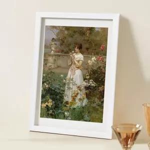 A4 사이즈 상장 우드 액자(화이트) 액자 인테리어액자 그림액자 사진액자