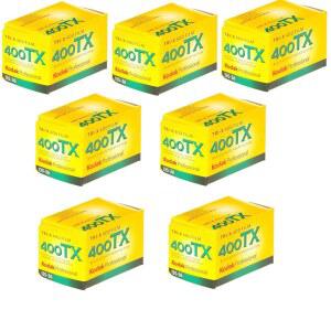 7롤 Kodak Professional TRI-X 400 /400TX 35mm 흑백 필름, 36개 노출