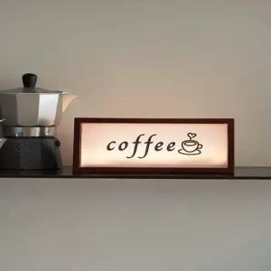 레트로 우드 테이블 조명 충전식 인테리어 고급스러운 라이트박스